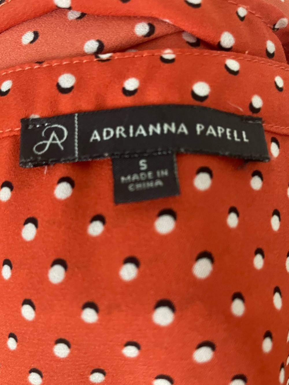 Blouse Bundle Size S | Adrianna Papell & Fashion Nova Polka Dot Tops - Picture 4 of 9